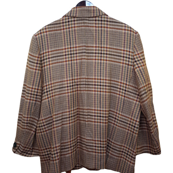 Vintage Evan-Picone| Brown Boxy Womens Blazer Size 18W - Picture 3 of 8